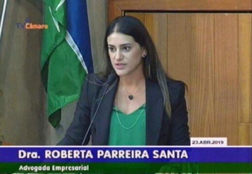 Dra. Roberta Santana na TV Câmara em 2019