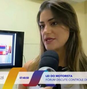 Dra. Roberta Santana em reportagem sobre a Lei do Motorista