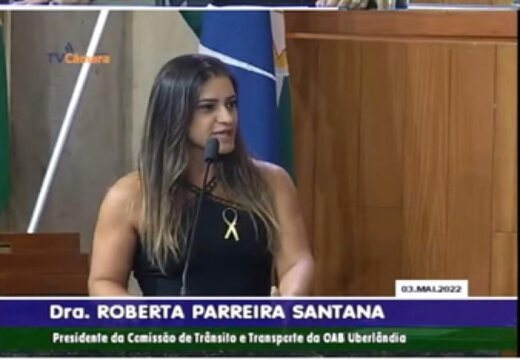 Dra. Roberta Santana na TV Câmara em 2022