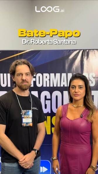 Dra. Roberta Santana em bate-papo transmitido em evento
